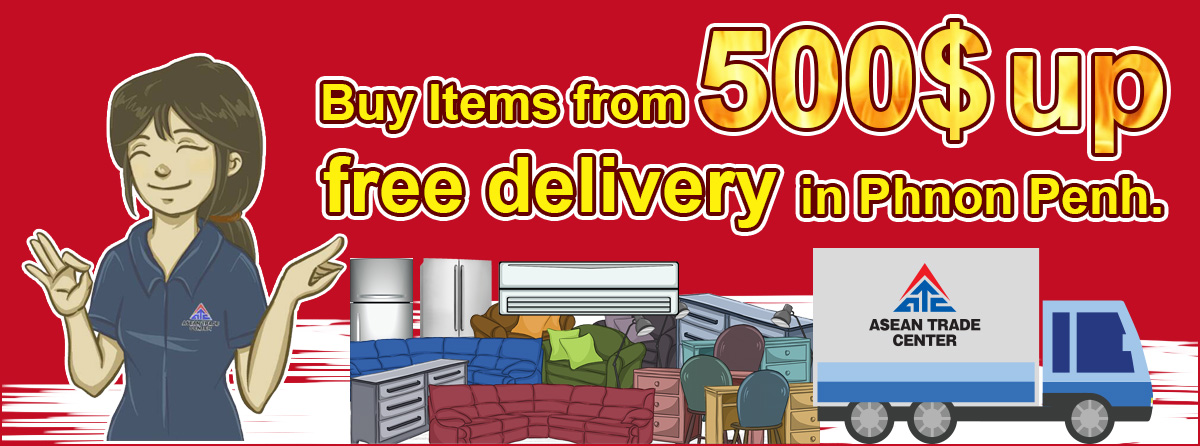 Buy Items from 100$ up free delivery in Phnom Penh